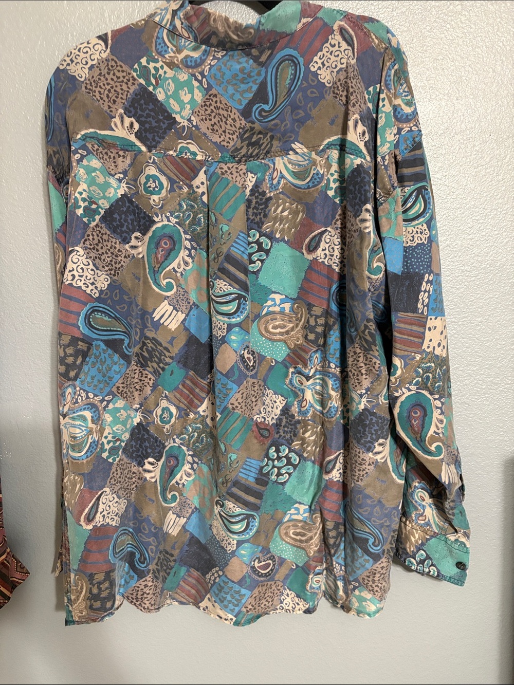 Summa 100% Silk Long Sleeve Shirts, Lot of 2, Size XL - Picture 7 of 7